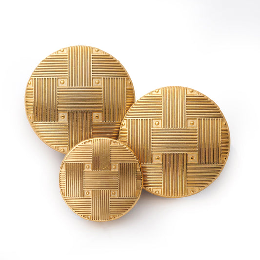 Coarse Weave Blazer Button Set