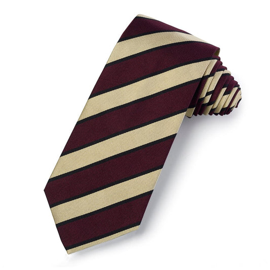 West Indian Regiment Three-Fold Silk Reppe Tie