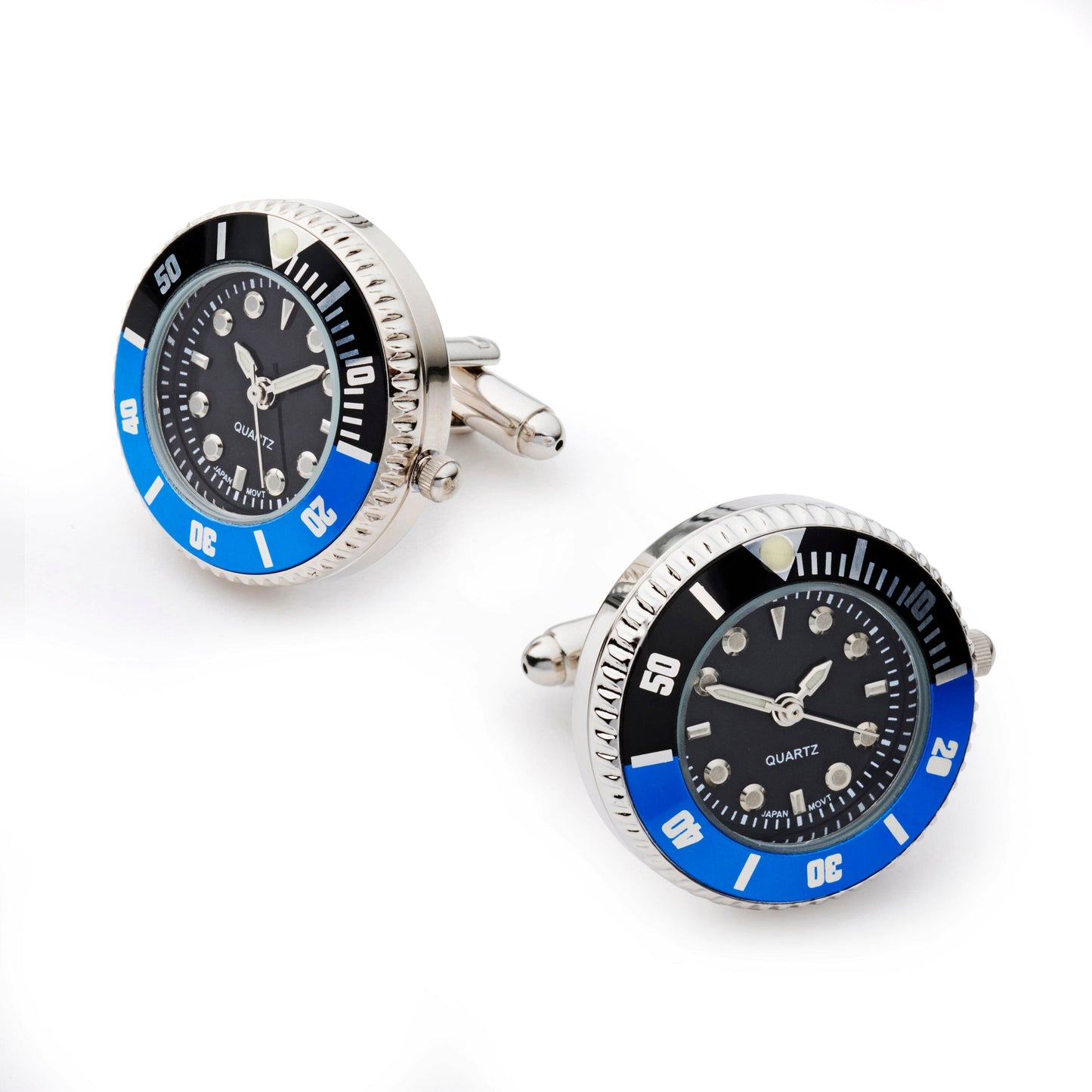 Working 'Batman' Watch Cufflinks In Black And Blue